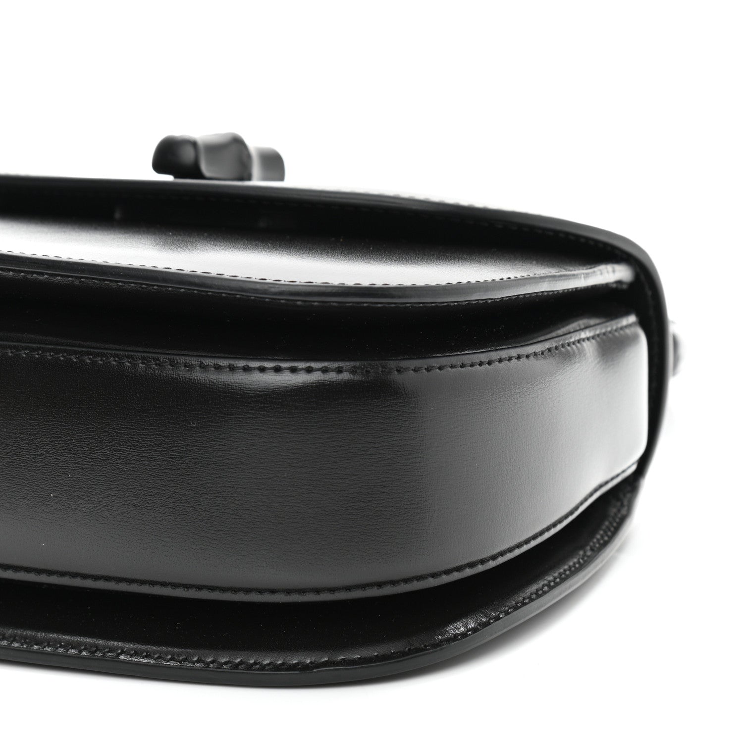 Gucci Boarded Dyana Lux Calfskin Web Monochrome Small Bamboo 1947 Top Handle Bag Black 11 of 13