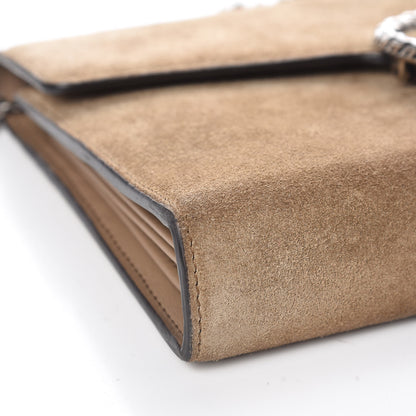 Gucci Suede Mini Dionysus Chain Wallet Beige 9 of 10