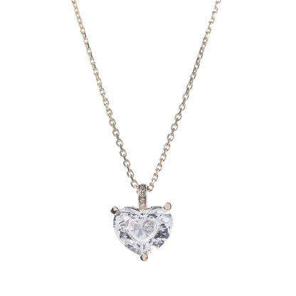 Chopard 18K Yellow Gold Crystal Diamond So Happy Heart Pendant Necklace 4 of 6