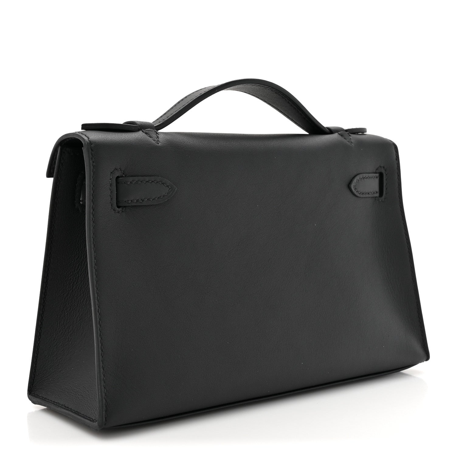 Hermes Swift Kelly Pochette Clutch Black 3 of 8