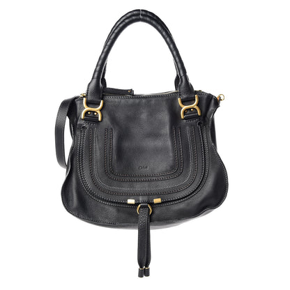 Chloe Calfskin Medium Marcie Satchel Black 1 of 7