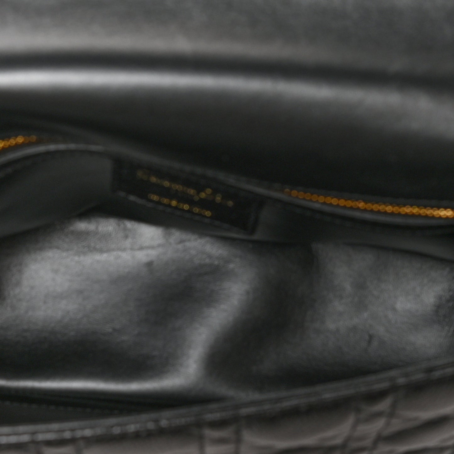 Calfskin Cannage Medium Caro Bag Black
