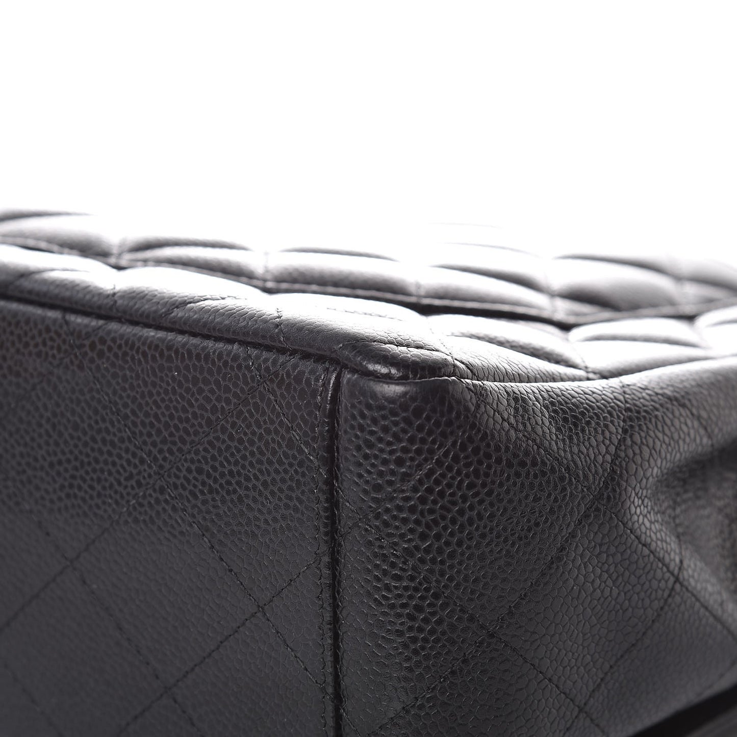 Caviar Quilted Maxi Double Flap Black