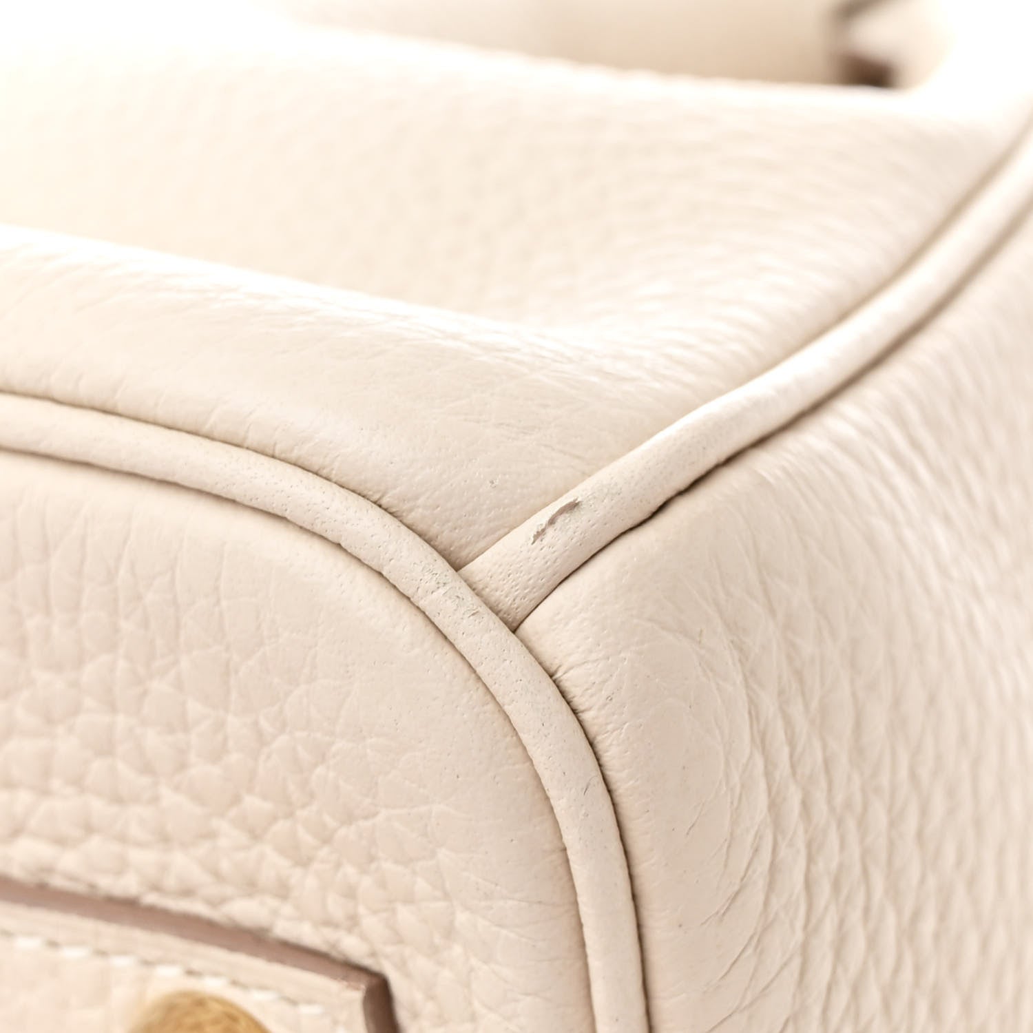 Hermes Taurillon Clemence Birkin 30 Craie 12 of 14