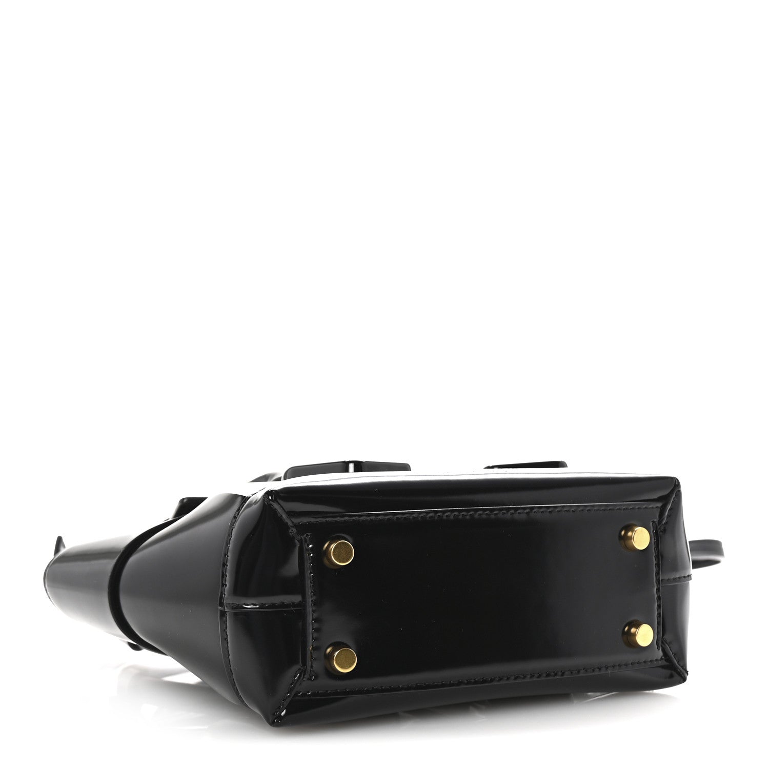 Bottega Veneta Patent Maxi Intrecciato Mini Arco Black 4 of 9