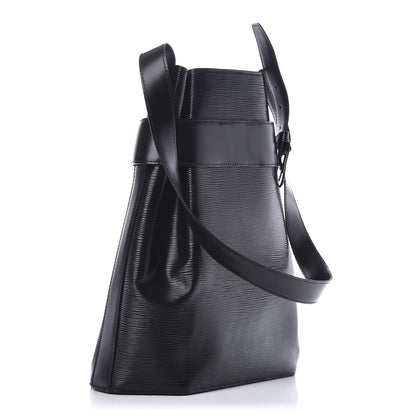 Louis Vuitton Epi Sac D'Epaule GM Black 3 of 9