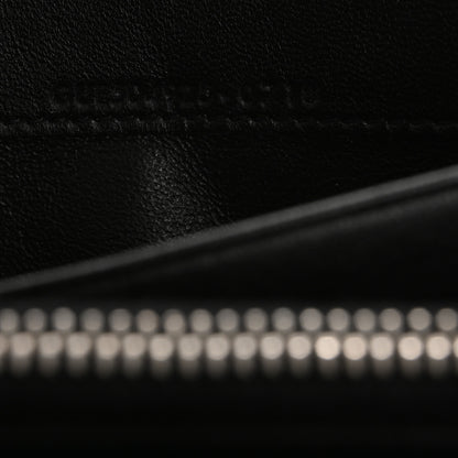 Saint Laurent Lambskin Y Quilted Monogram Large Loulou Flap Wallet Black 7 of 13