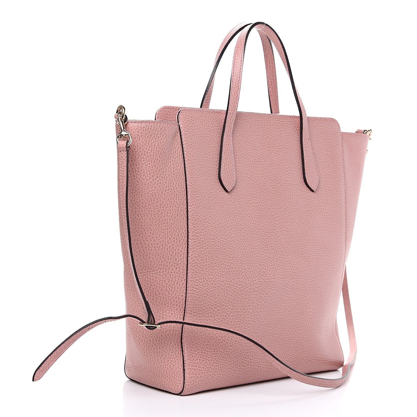 Dollar Calfskin Medium Swing Top Handle Bag Soft Pink