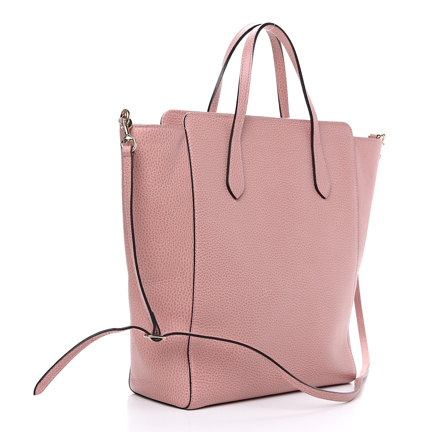 Gucci Dollar Calfskin Medium Swing Top Handle Bag Soft Pink 2 of 8