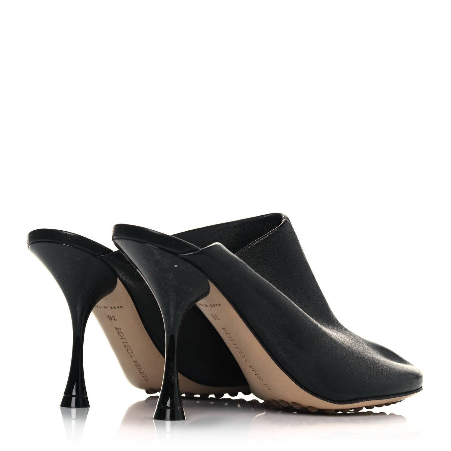 Stretch Nappa Dot Pumps 36 Black