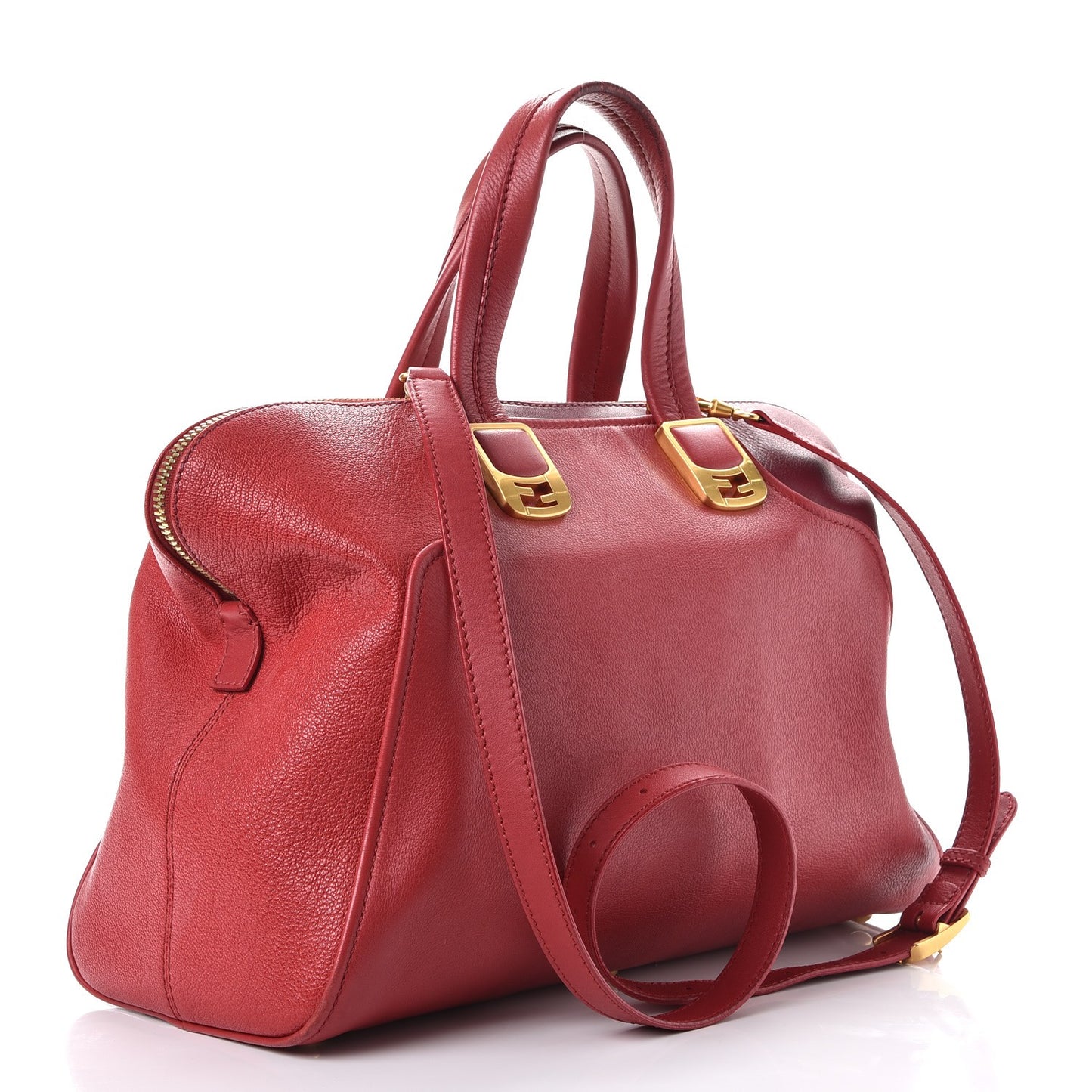 Vitello Capra Alabama Colorblock Large Chameleon Tote Ciliegia Bordeaux Ruby