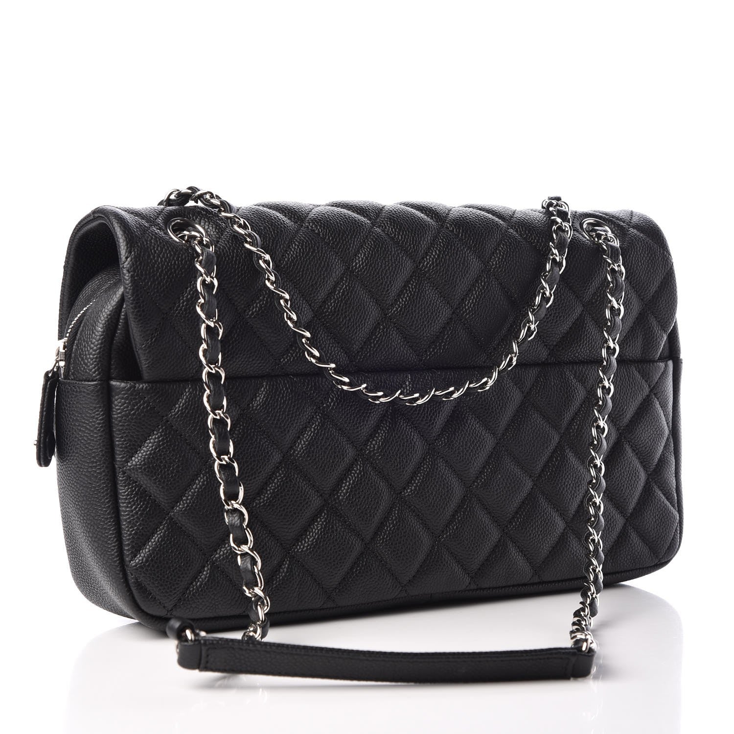Chanel Caviar Quilted Jumbo Easy Flap Black 3 of 8