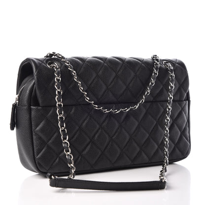 Chanel Caviar Quilted Jumbo Easy Flap Black 3 of 8