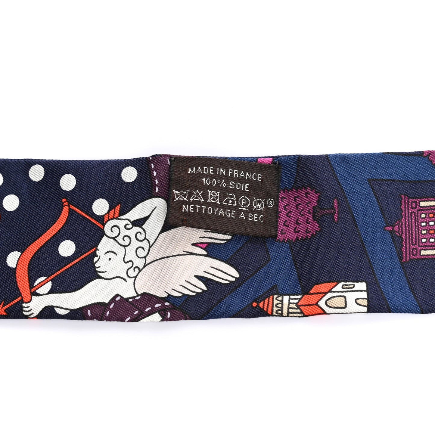 Silk Les Nouveaux Amoureux de Paris Twilly Marine Violet White