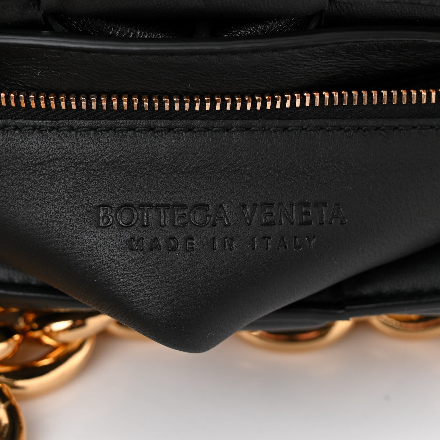 Lambskin Maxi Intreccio Padded Chain Cassette Crossbody Bag Black