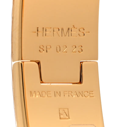 Hermes Enamel Narrow Clic Clac H Bracelet PM White 4 of 5
