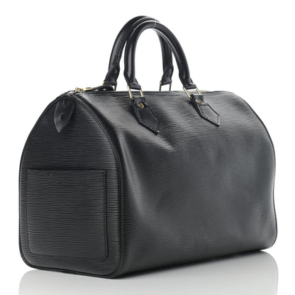 Louis Vuitton Epi Speedy 30 Black 3 of 13