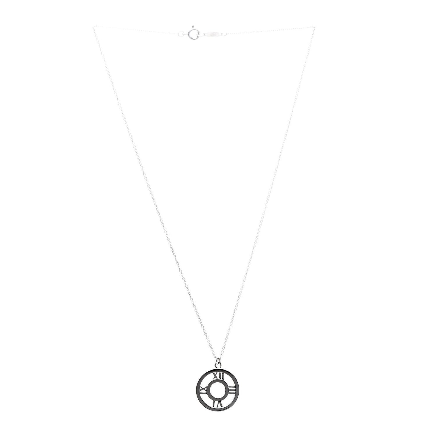 Sterling Silver Medium Atlas Open Pendant Necklace