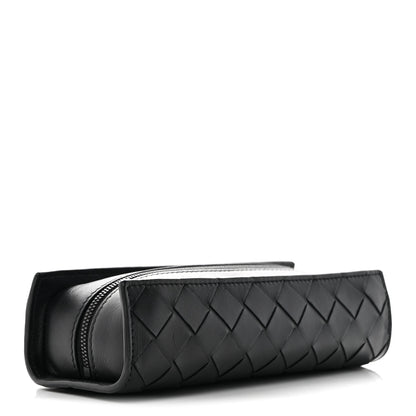 Bottega Veneta Nappa Maxi Intreccio Wristlet Pouch Black 3 of 6