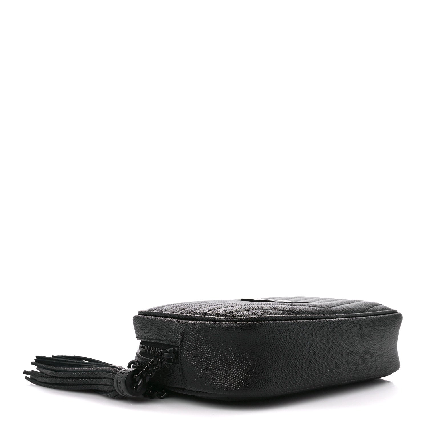 Saint Laurent Grain De Poudre Matelasse Monogram Mini Lou Camera Bag Black 4 of 10