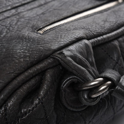 Chanel Distressed Lambskin Le Marais Bowler Black 8 of 13