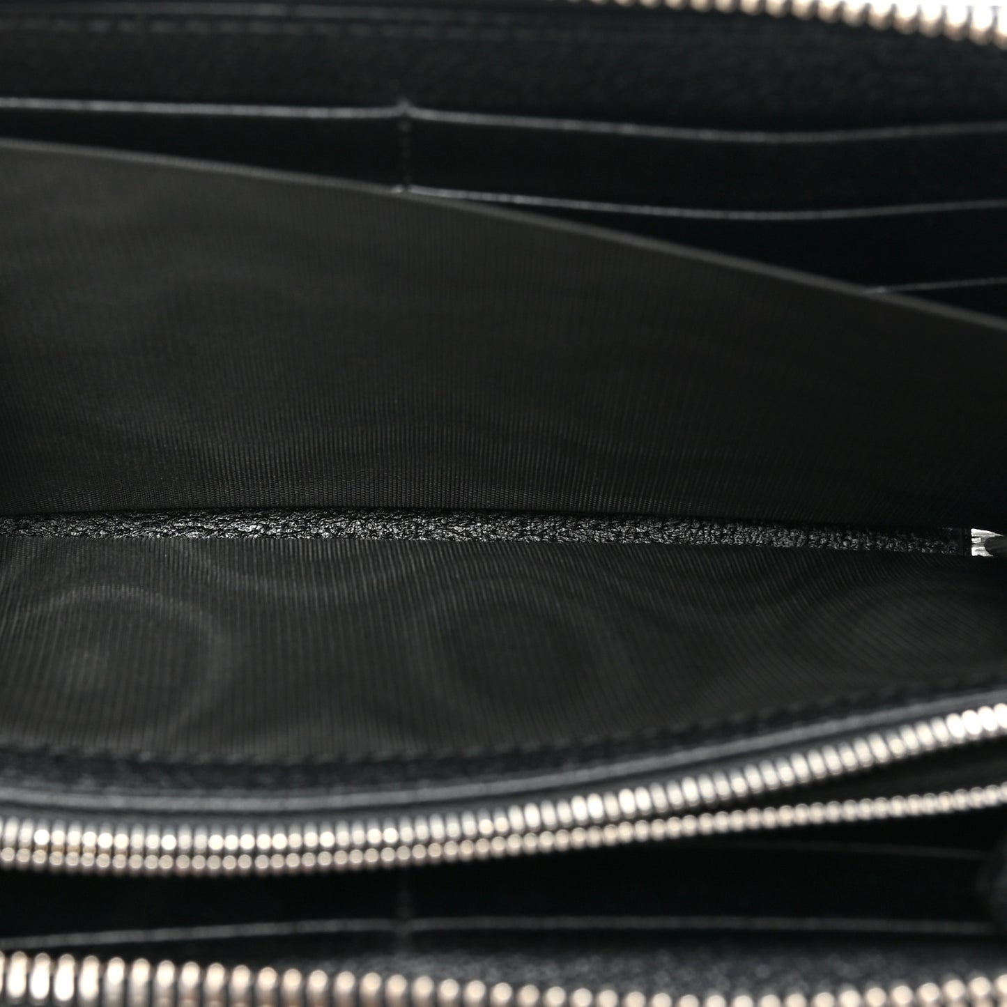 Canvas Monogram Jumbo GG Textured Dollar Calfskin Continental Wallet Black