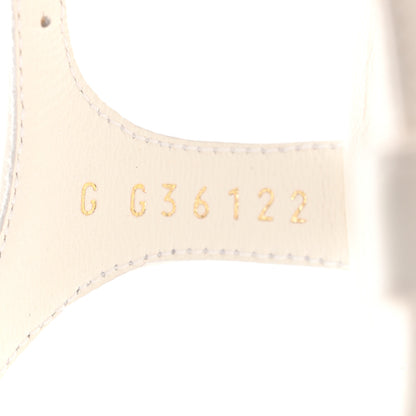 Chanel Lambskin Pearl CC Star Sandals 37.5 White 8 of 13