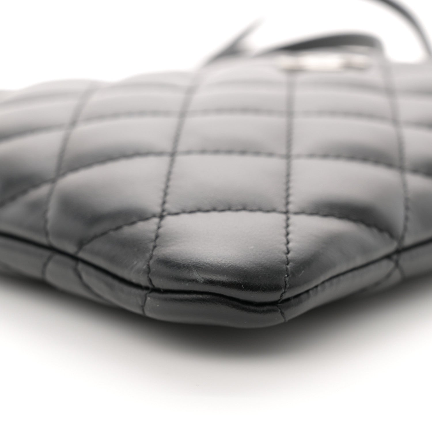 Chanel Lambskin Quilted Crossbody Bag Black 10 of 11