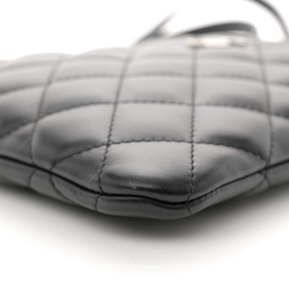 Chanel Lambskin Quilted Crossbody Bag Black 10 of 11