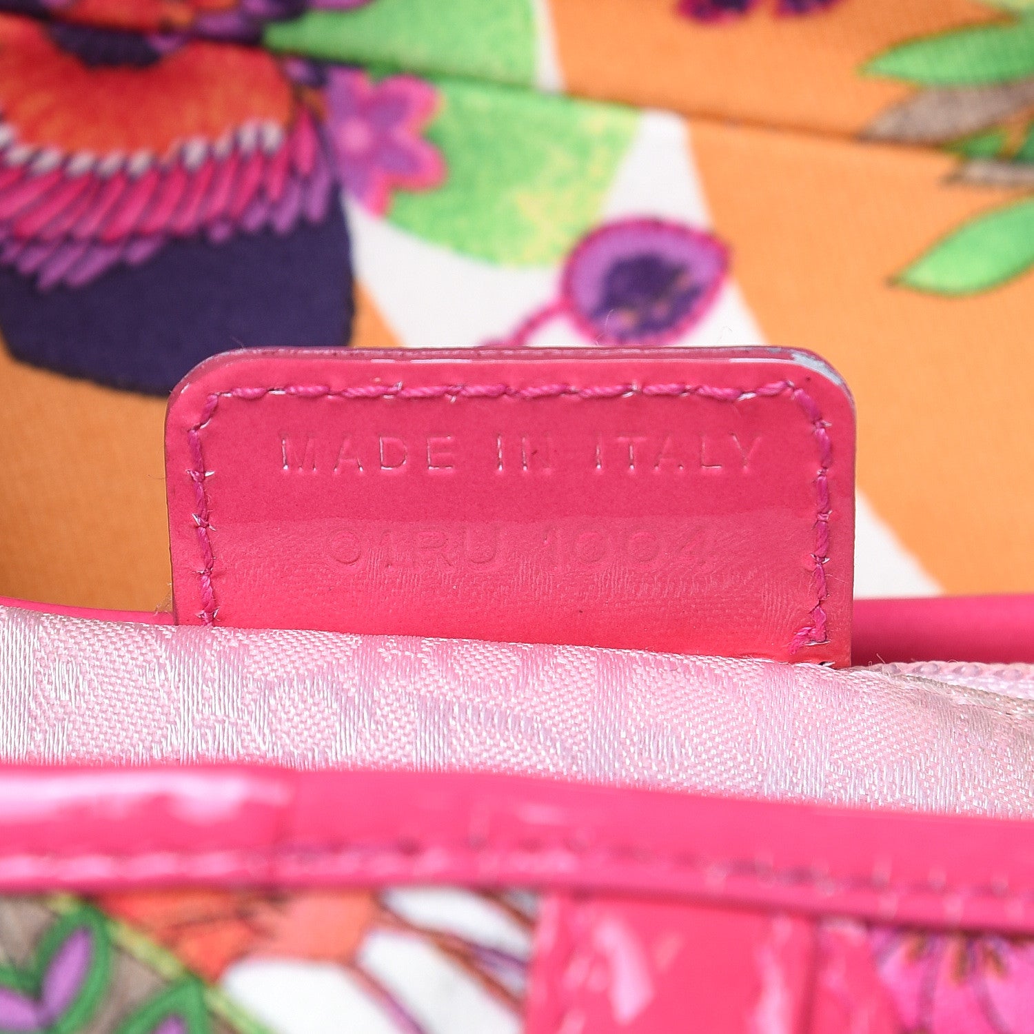 Christian Dior Canvas Floral Saddle Bag Multicolor 7 of 13
