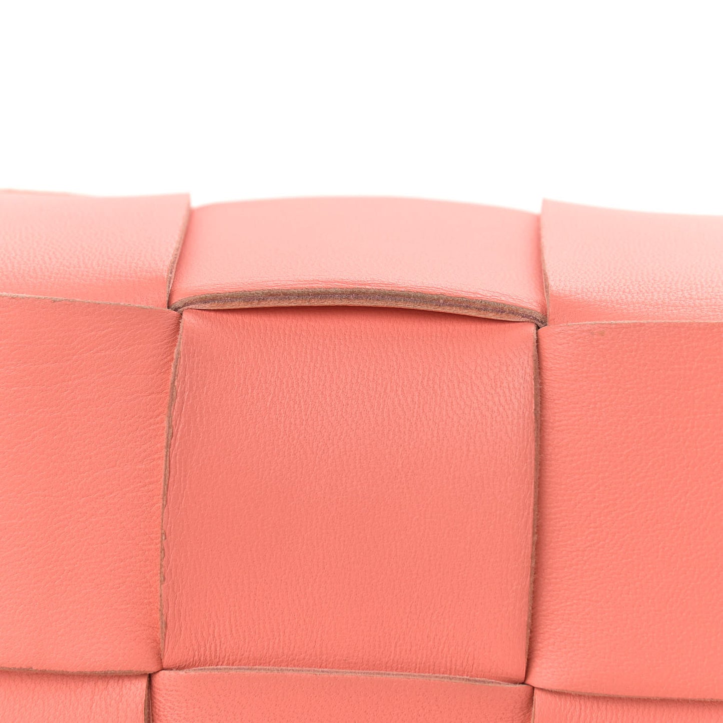 Nappa Maxi Intreccio Cassette Bag Peach