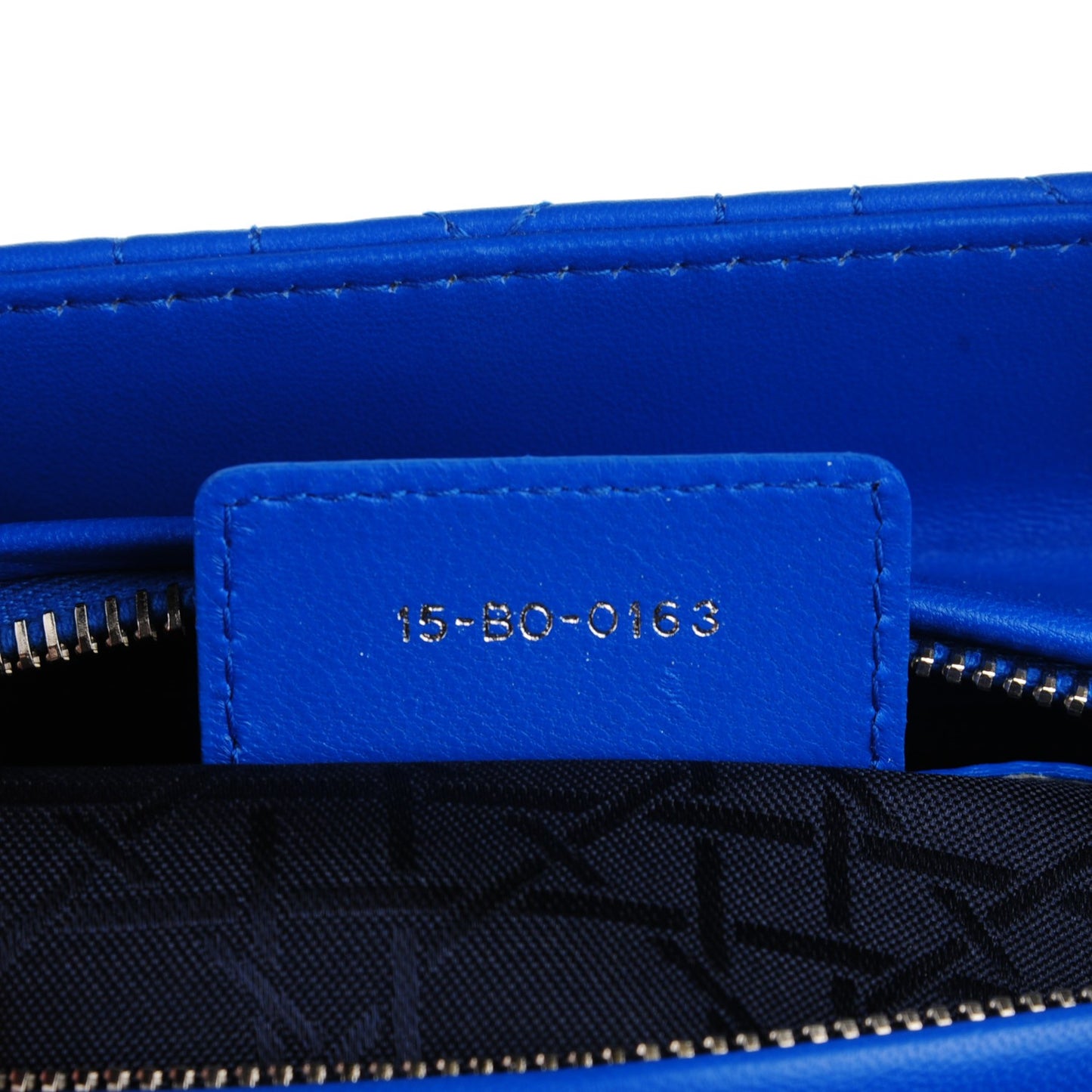 Lambskin Cannage Medium Lady Dior Blue Persan