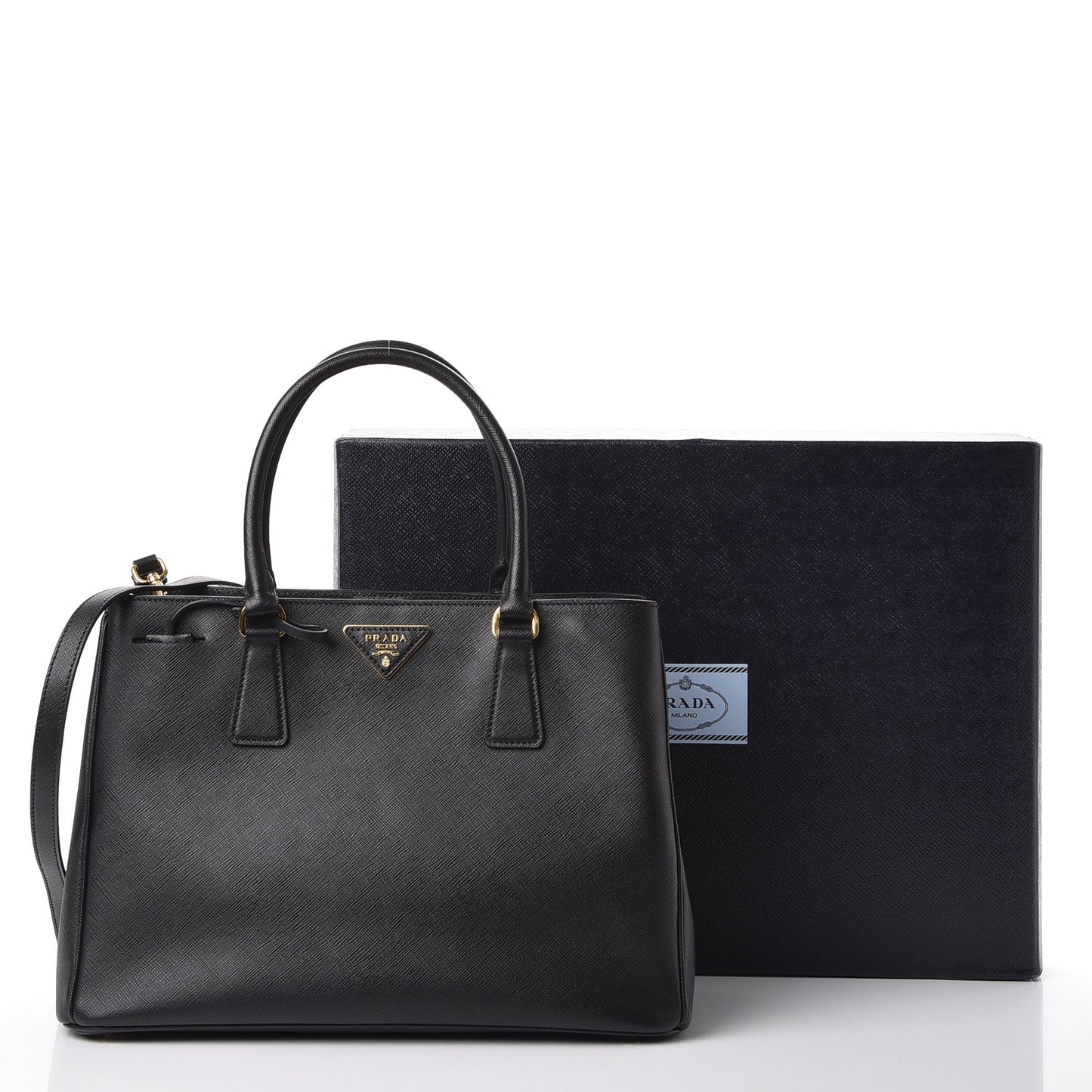 Saffiano Lux Small Tote Nero Black