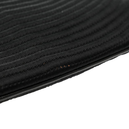 Chanel Satin Camellia Evening Bag Black 8 of 9