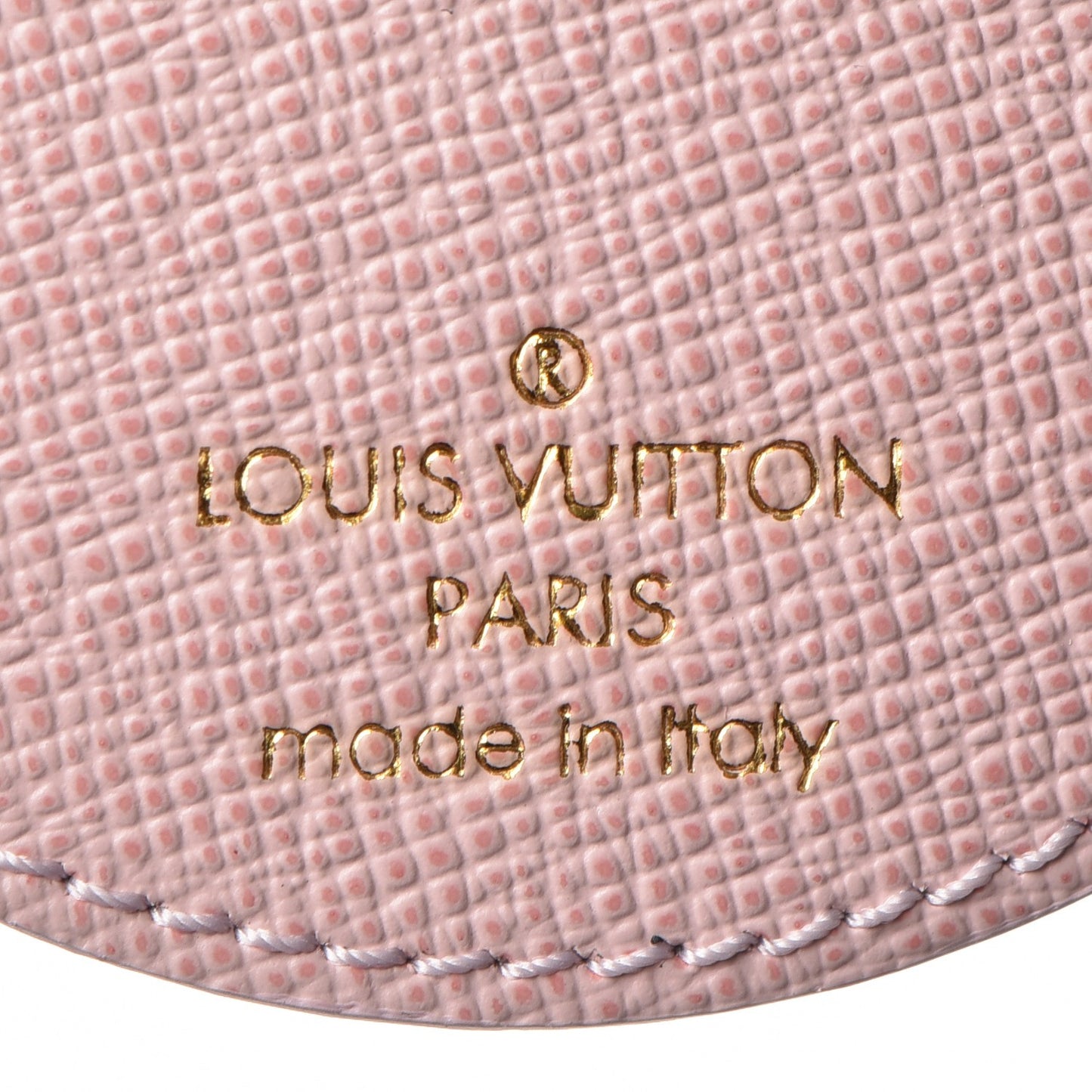 Monogram LV Mirror Key Holder Rose Ballerine