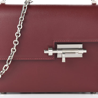 Hermes Tadelakt Mini Verrou Chaine Bag Rouge H 10 of 10