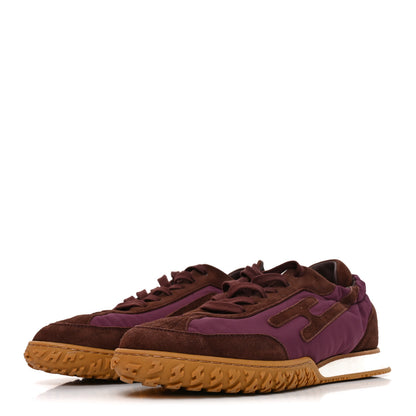 Hermes Suede Goatskin Jet Sneakers 37.5 Marron Palissandre 4 of 9