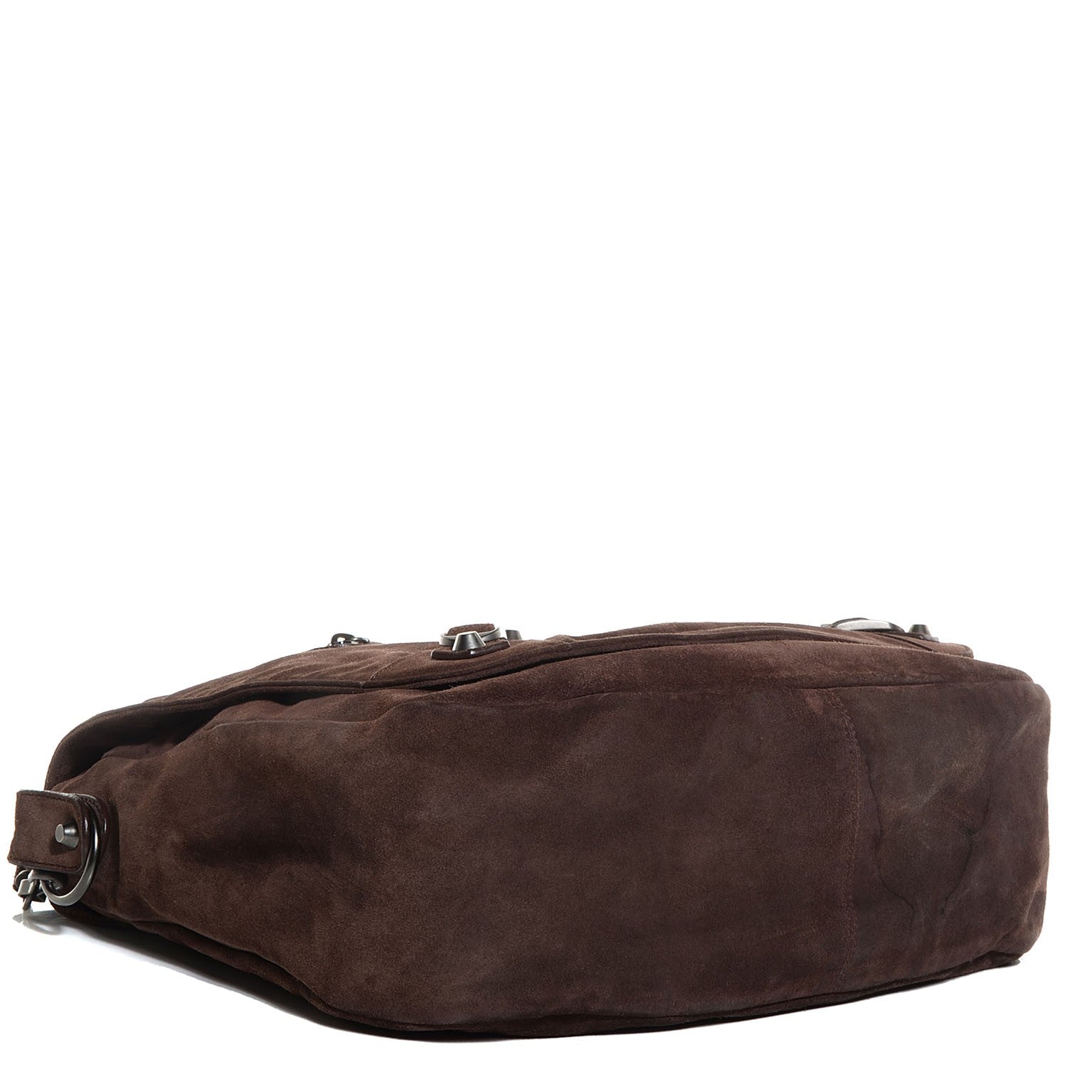 Balenciaga Suede Baby Daim Folk Messenger Brown 4 of 10