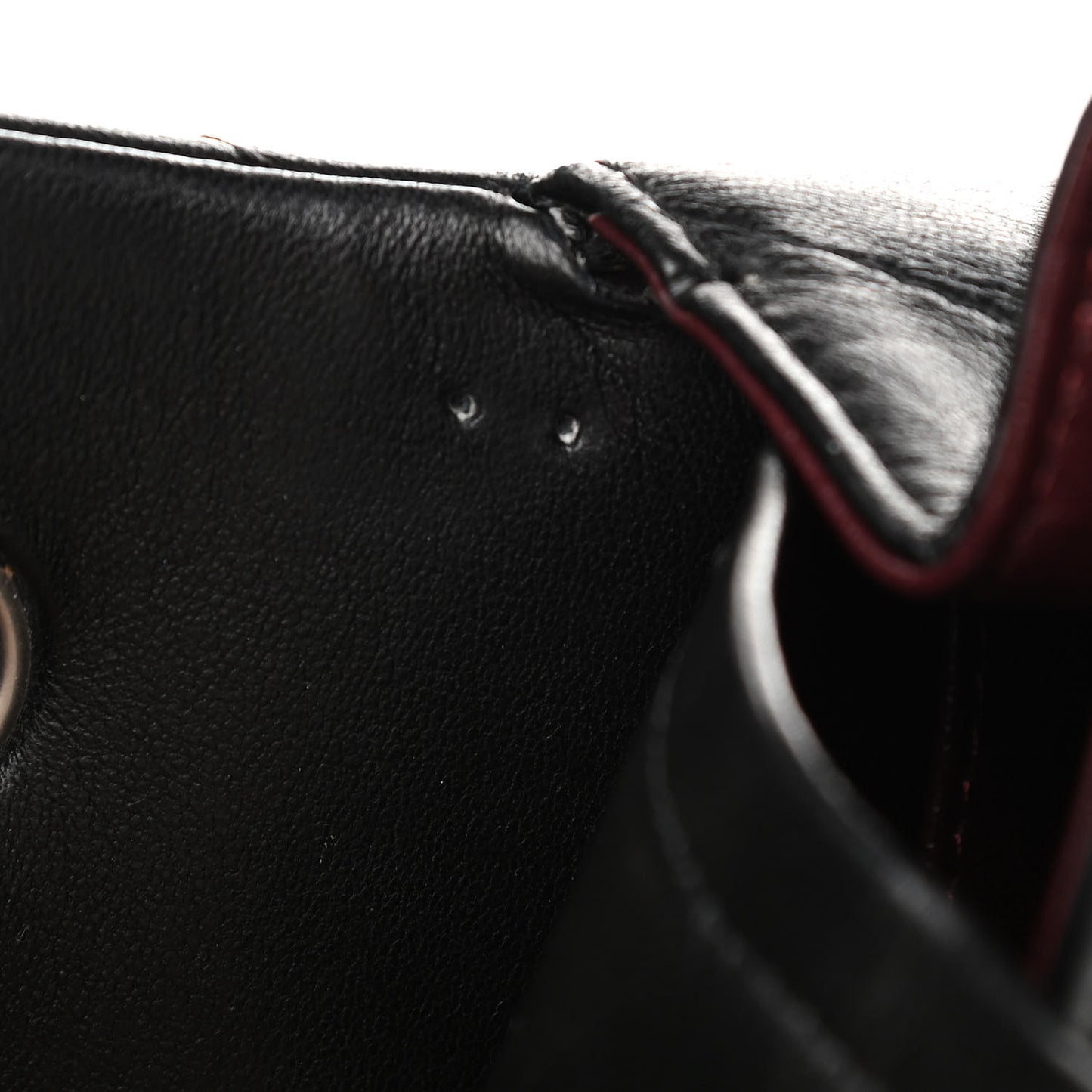 Lambskin Quilted Jumbo Double Flap Black