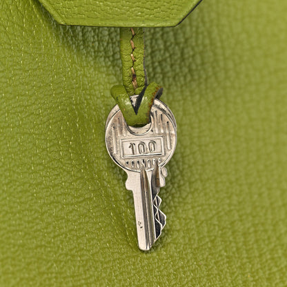 Hermes Chevre Mysore Bi-Color Birkin 30 Vert Anis Vert Chartreuse 34 of 39