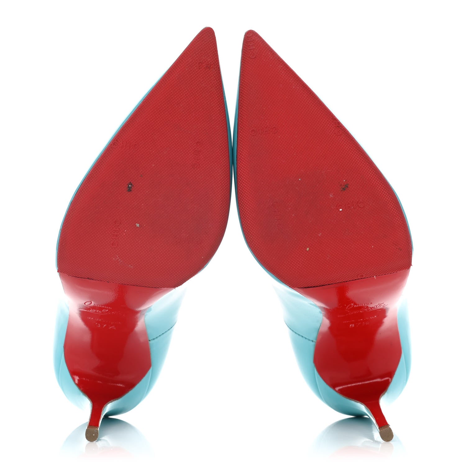 Christian Louboutin Patent So Kate 120 Pumps 37.5 Pacific 5 of 10