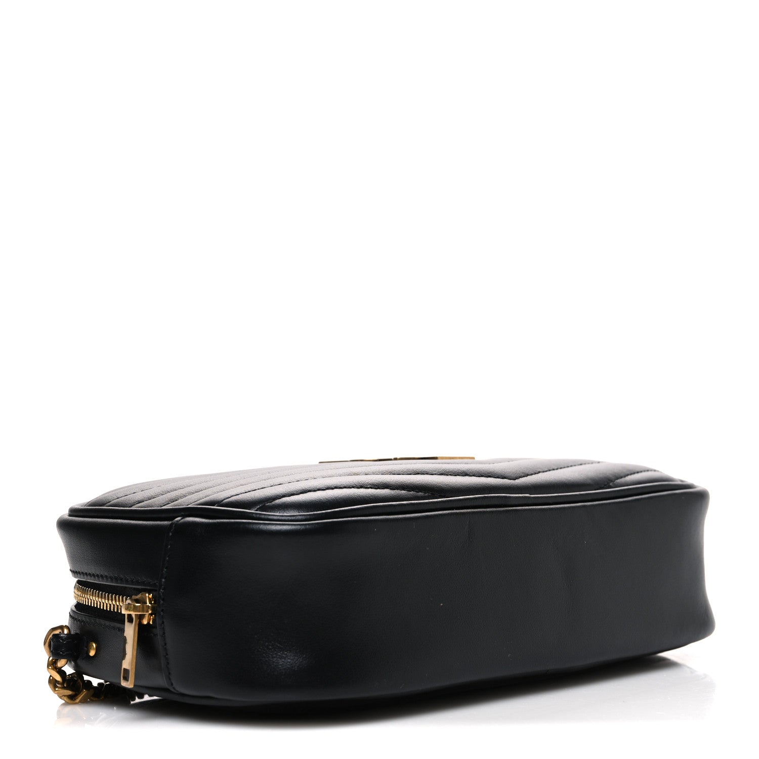 Saint Laurent Calfskin Matelasse Monogram Mini Lou Camera Bag Black 4 of 11