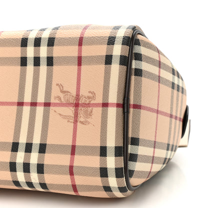 Burberry Haymarket Check Small Chester Bowling Bag Chocolate 10 of 13