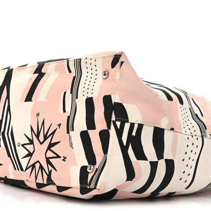 Chanel Canvas Cruise Print Tote Pink White Black 10 of 10