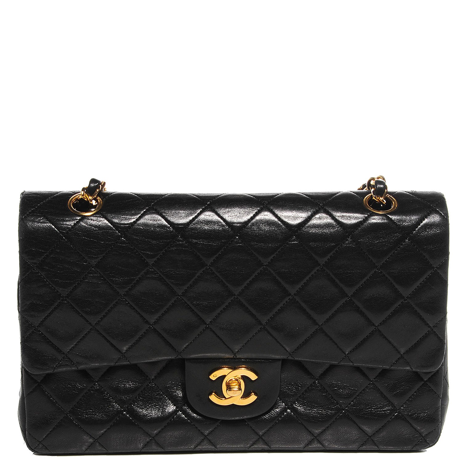 Chanel Lambskin Medium Double Flap Black 1 of 11