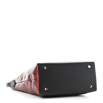 MCM Metallic Visetos Medium Hobo Bag Scooter Red 3 of 5