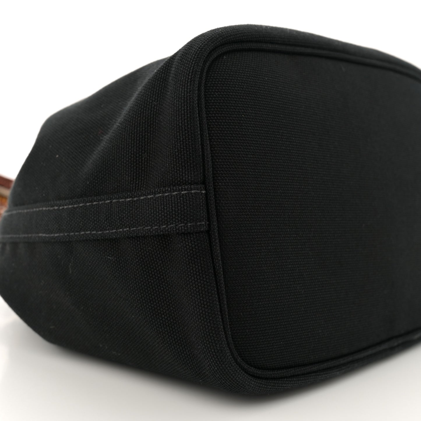 Canapa Logo Bucket Bag Black Cognac