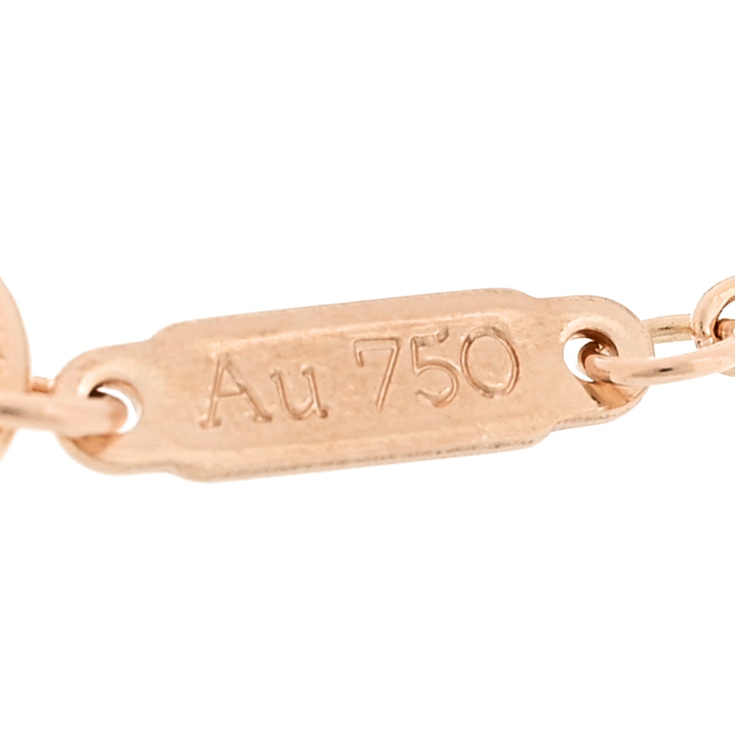Tiffany 18K Rose Gold T Double Chain Bracelet 4 of 5