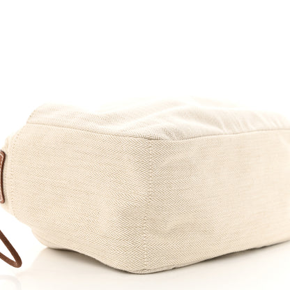 Hermes Canvas Barenia Fourbi 25 MM Pouch Naturel Fauve 9 of 11