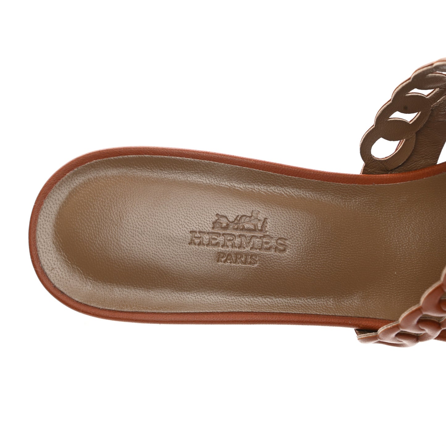 Nappa Ajaccio Sandals 39 Cognac